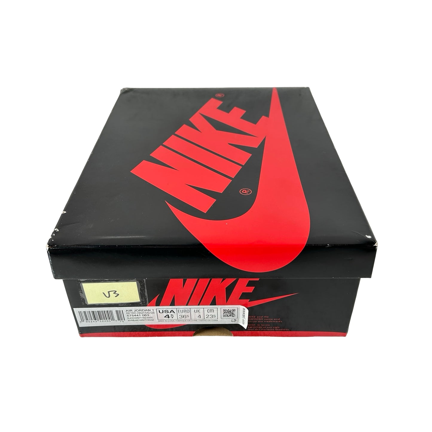 575441 063 Jordan 1 Retro High OG Patent Bred (GS) [USED] - 4.5 Y (Used3)