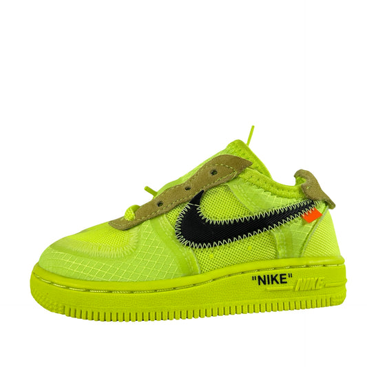 BV0853 700 Nike Air Force 1 Low Off-White Volt (TD) [USED] - 8 C (VNDS)