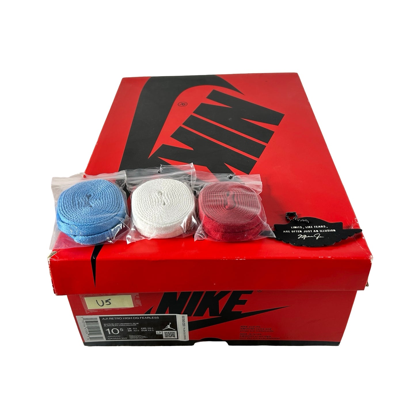 CK5666 100 Jordan 1 Retro High Fearless UNC Chicago [USED] - 10.5 M (Used5)