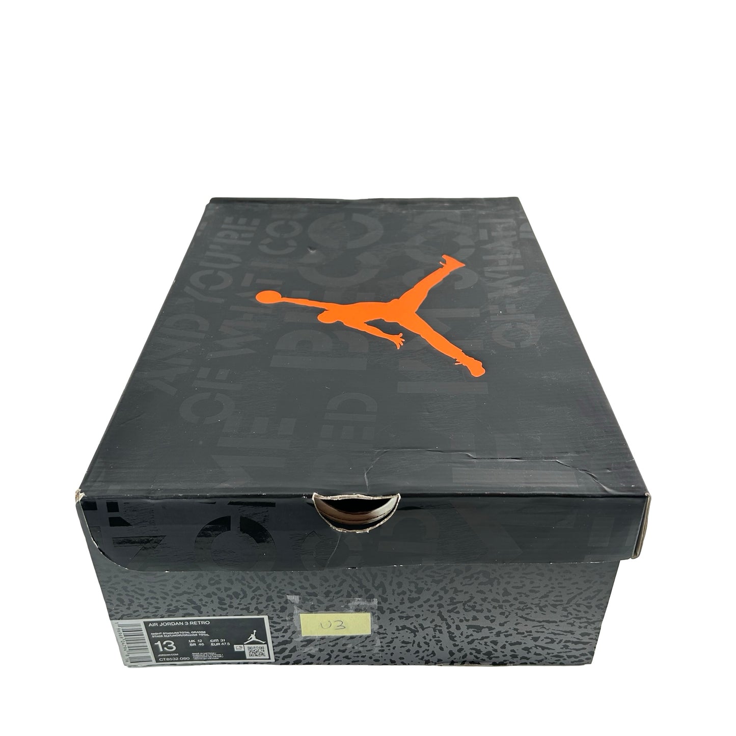 CT8532 080 Jordan 3 Retro Fear Pack (2023) [USED] - 13 M (Used3)