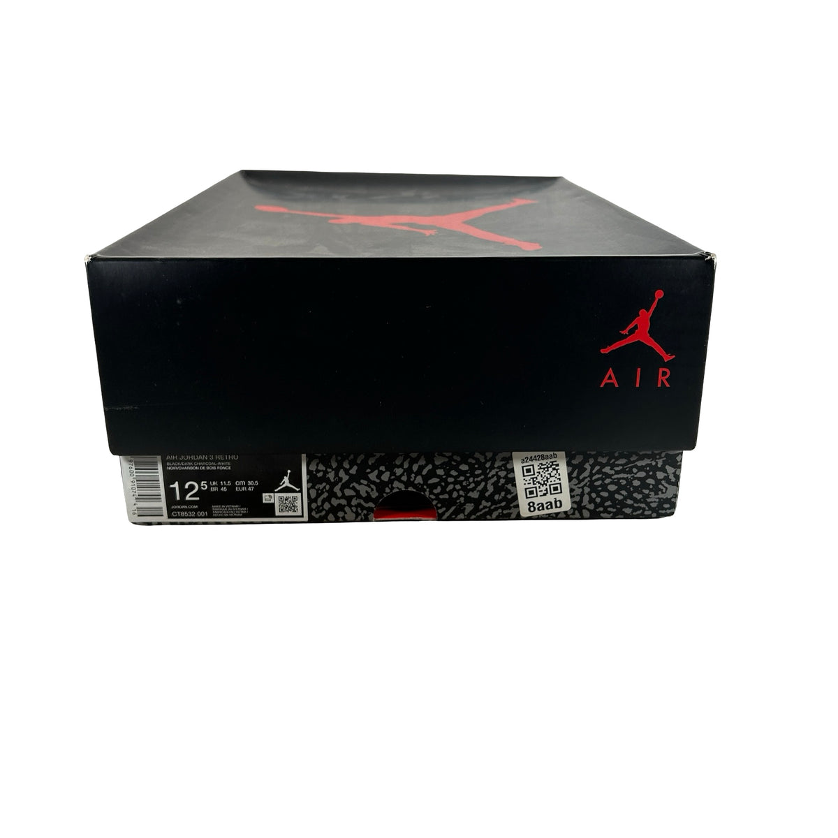 CT8532 001 Jordan 3 Retro Black Cat (2025) [USED] - 12.5 M (Used)