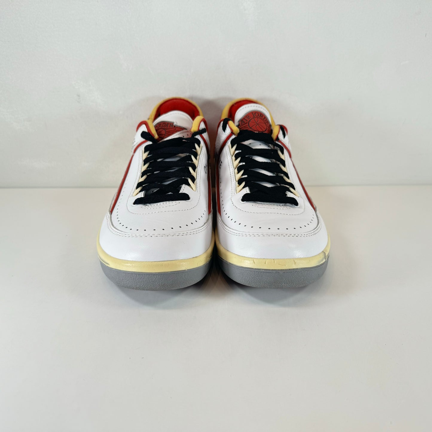 DJ4375 106 Jordan 2 Retro Low SP Off-White White Red [USED] - 9 M (Used) (No Box)