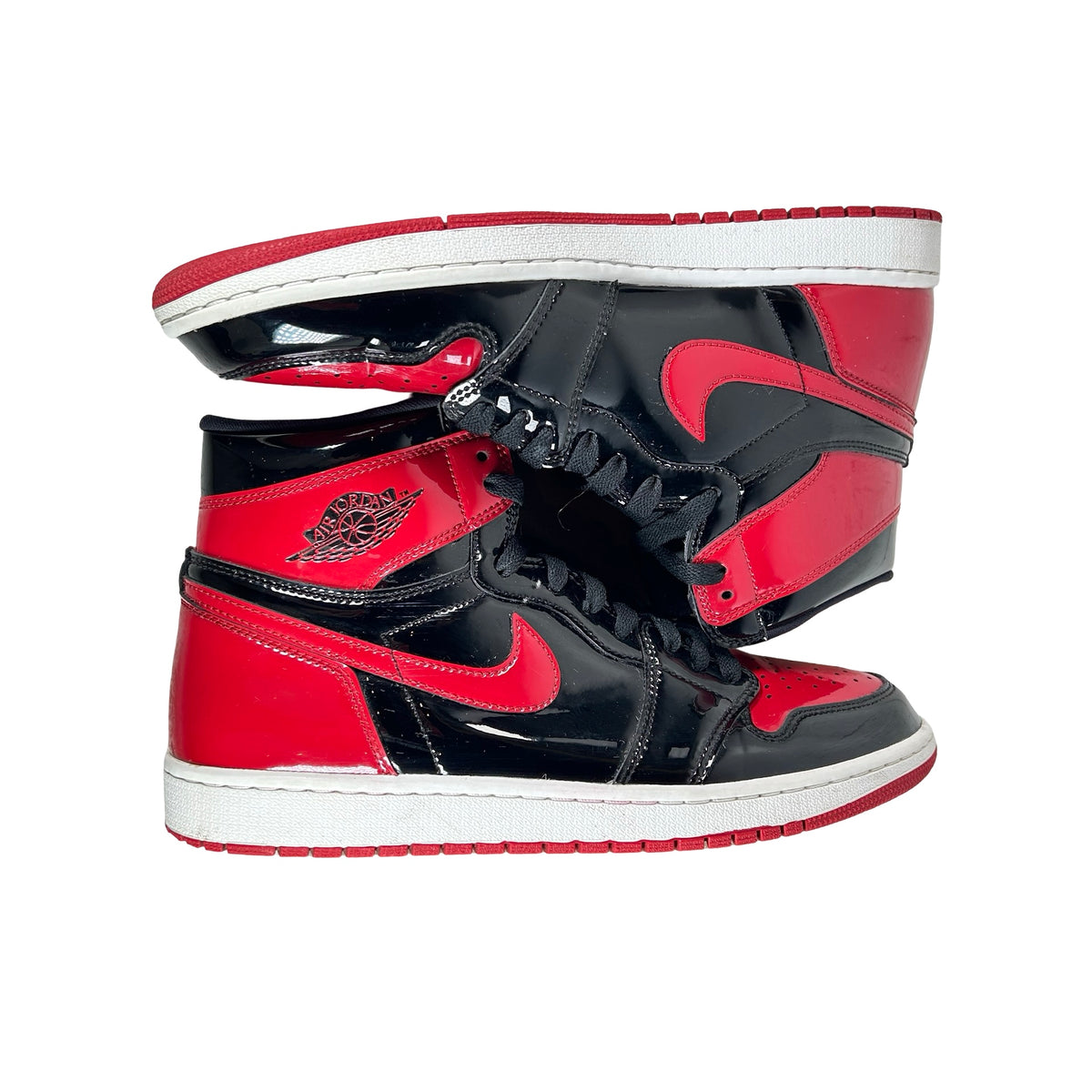 555088 063 Jordan 1 Retro High OG Patent Bred [USED] - 12 M (Used5) (No Box5)