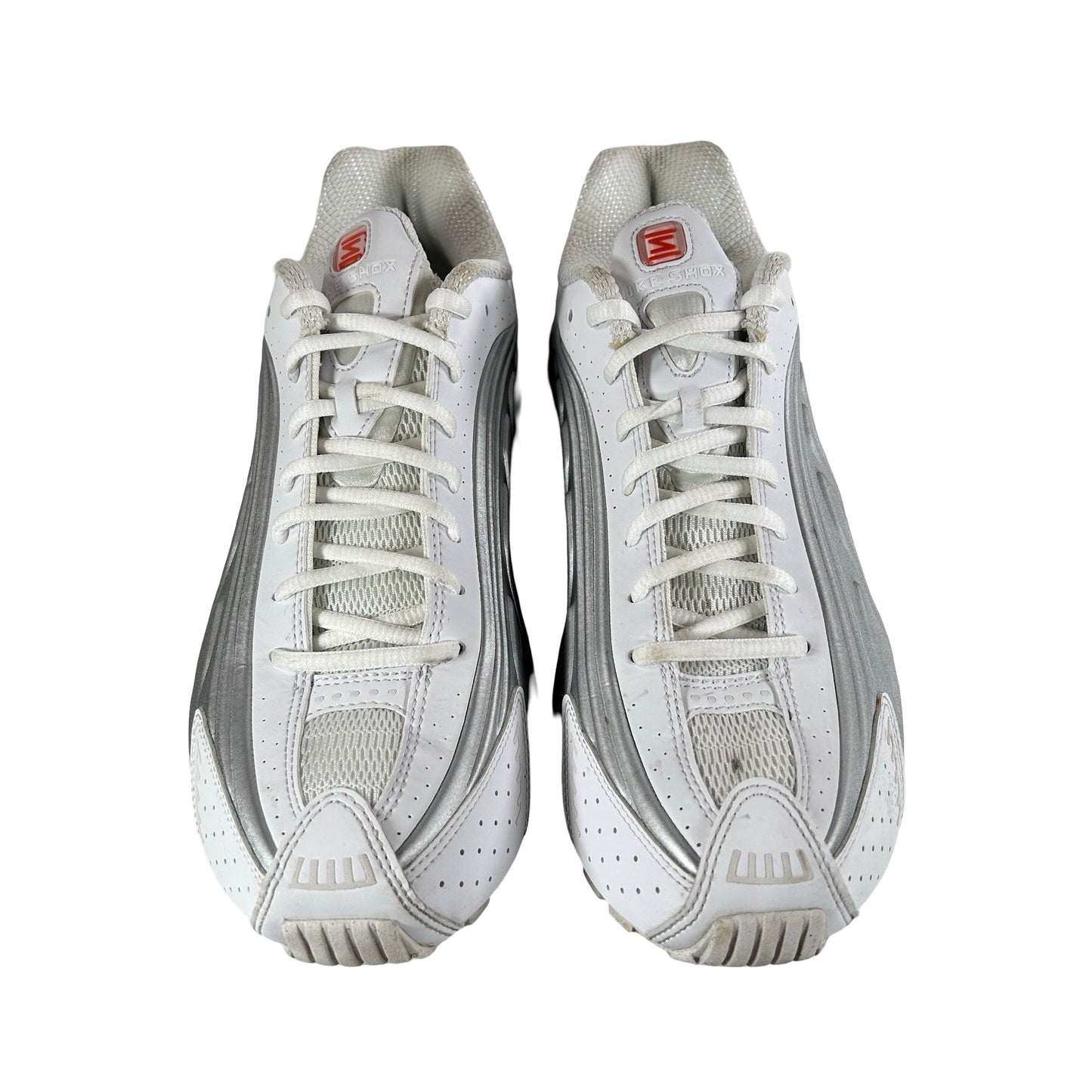 AR3565 101 Nike Shox R4 White Metallic Silver (2019/2024) (W) [Used] - 11 W (Used) (No Box)
