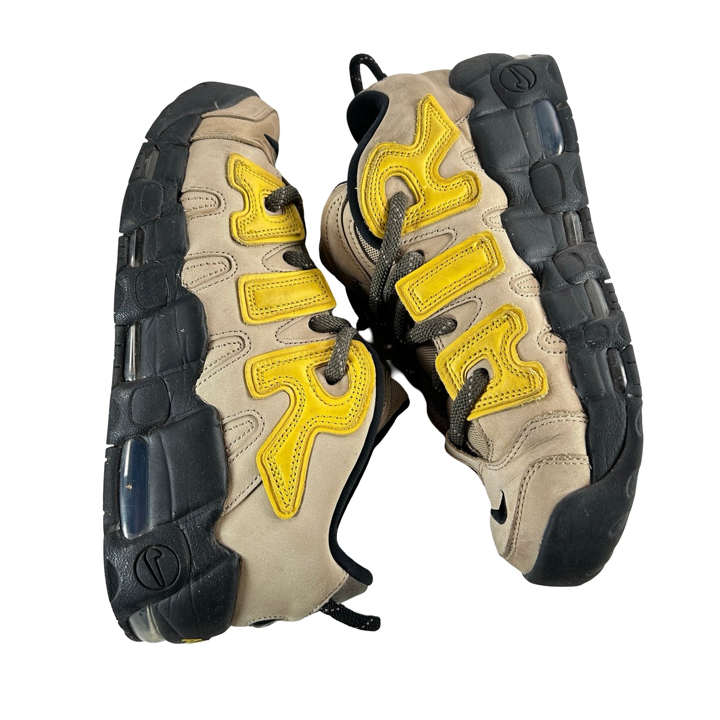 FB1299 200 Nike Air More Uptempo Low AMBUSH Sulfur [USED] - 9 M (Used) (Replace Box)