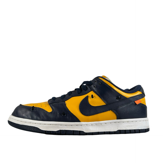 CT0856 700 Dunk Low Off-White University Gold [USED] - 12 M (Used) (No Box) (Missing Outer Lace)