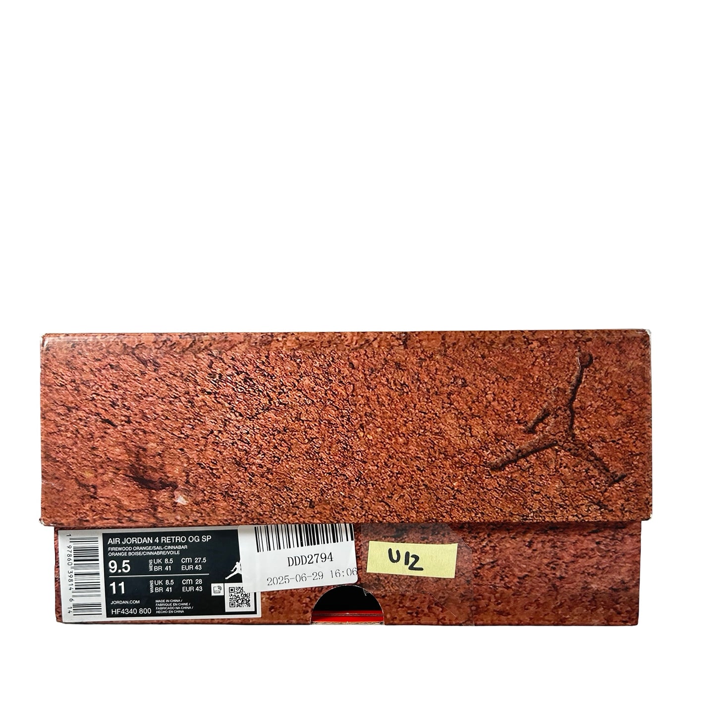 HF4340 800 Air Jordan 4 Retro OG SP Nigel Sylvester Brick by Brick [USED] - 9.5 M (Used12)