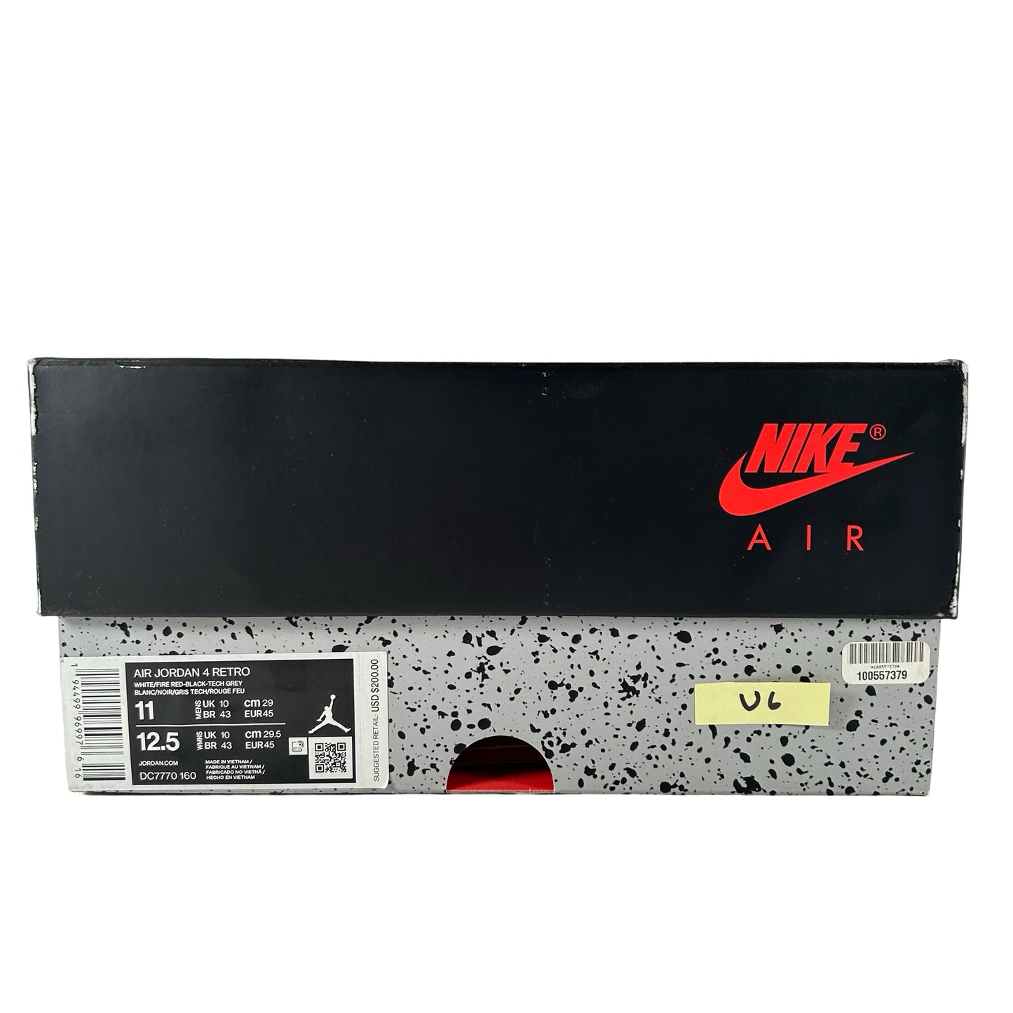 DC7770 160 Jordan 4 Retro Fire Red (2020) [USED] - 11 M (Used6)