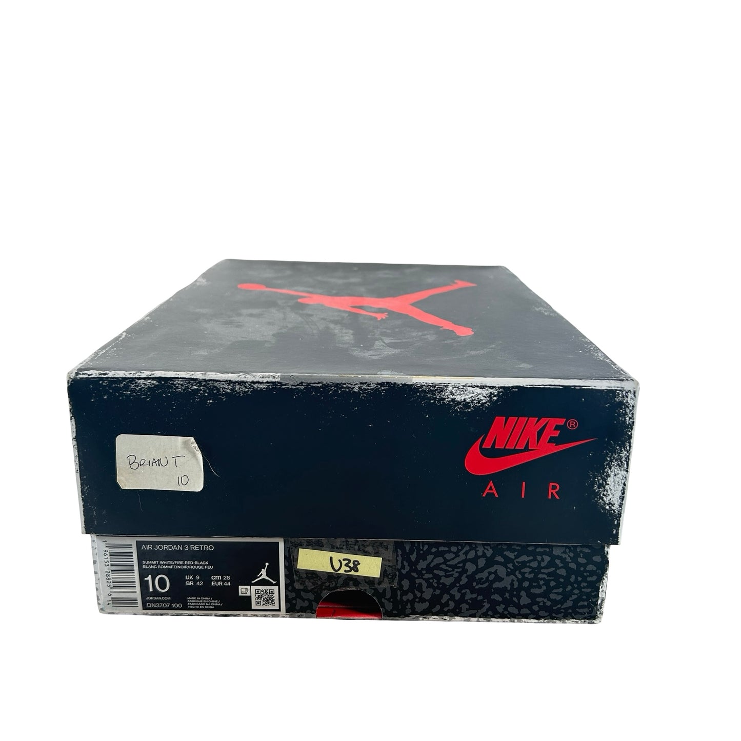 DN3707 100 Jordan 3 Retro White Cement Reimagined [USED] - 10 M (Used38)