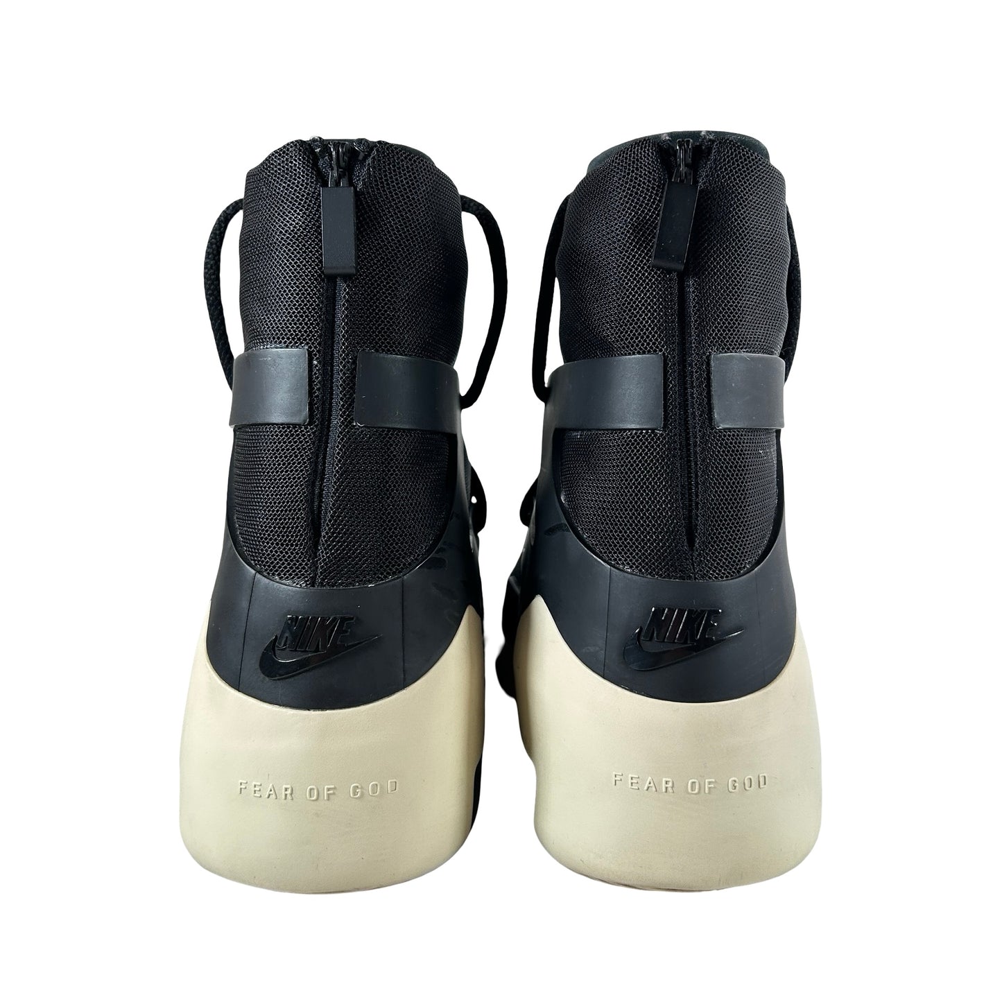 AR4237 001 Nike Air Fear Of God 1 Black [USED] - 9.5 M (Used)