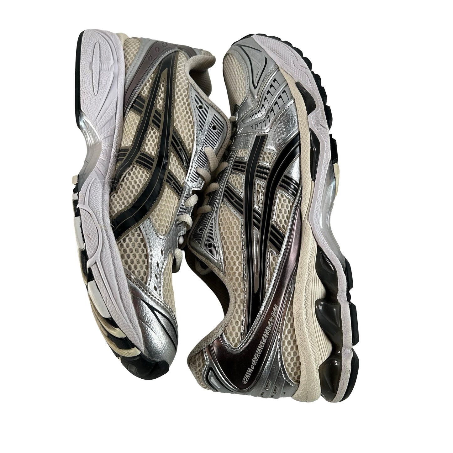 1201A019 108 ASICS Gel-Kayano 14 Cream Black Metallic Plum [USED] - 10 M (Used) (Replace Box)