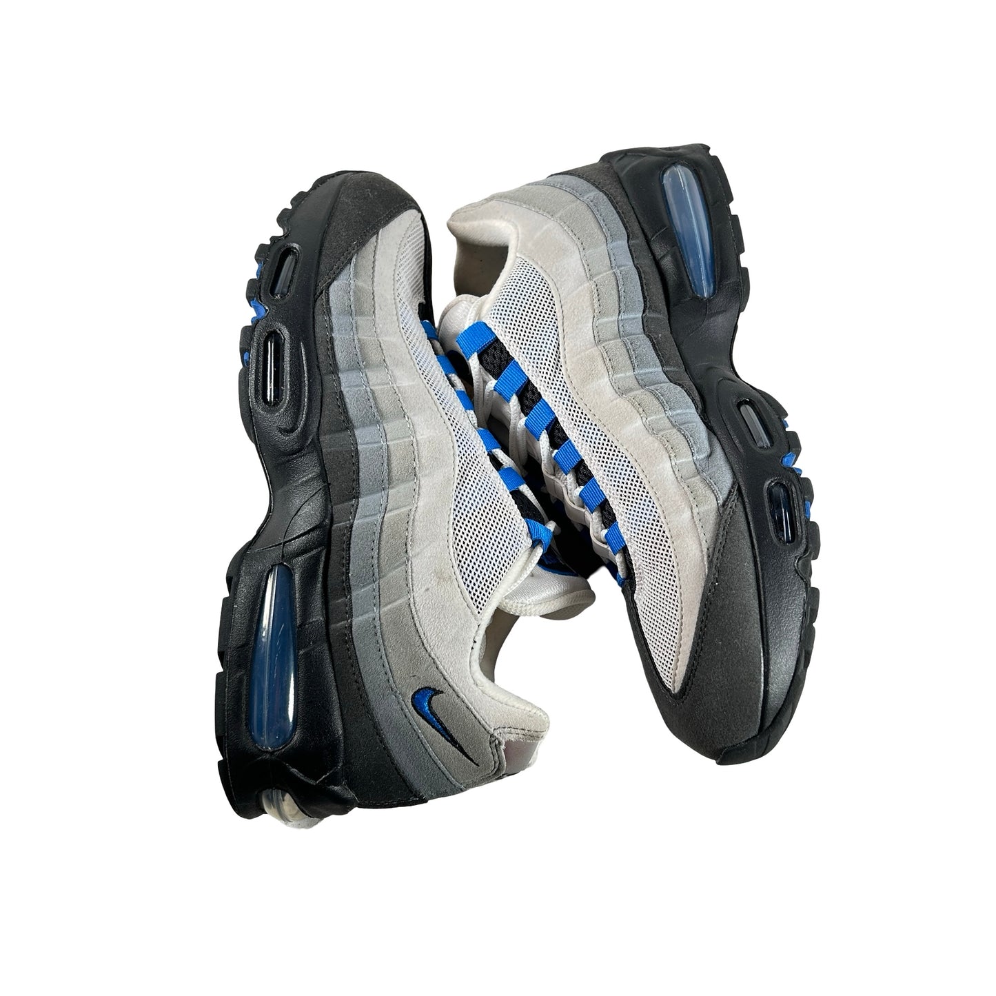 IM7410 100 Nike Air Max 95 OG Big Bubble Blue Spark [USED] - 10 M (Used3) (NO INSOLES)
