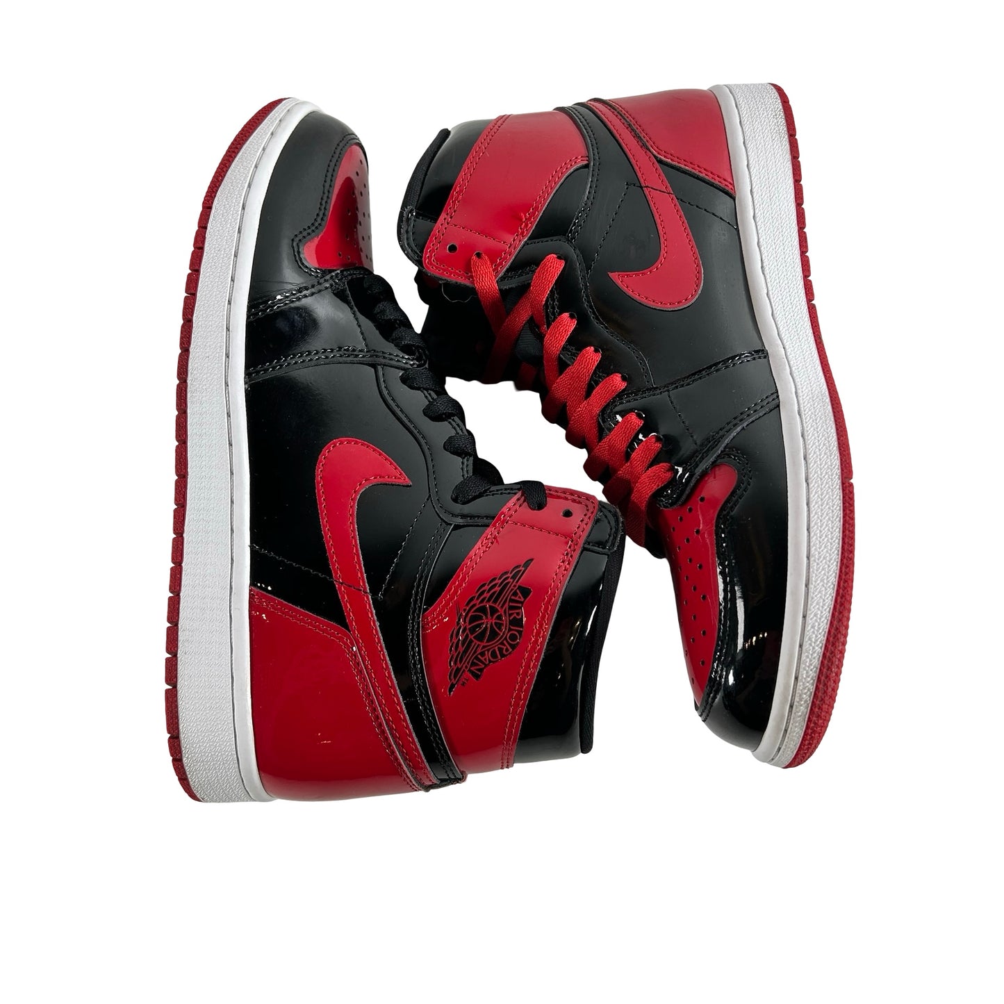 555088 063 Jordan 1 Retro High OG Patent Bred [USED] - 9.5 M (Used4)