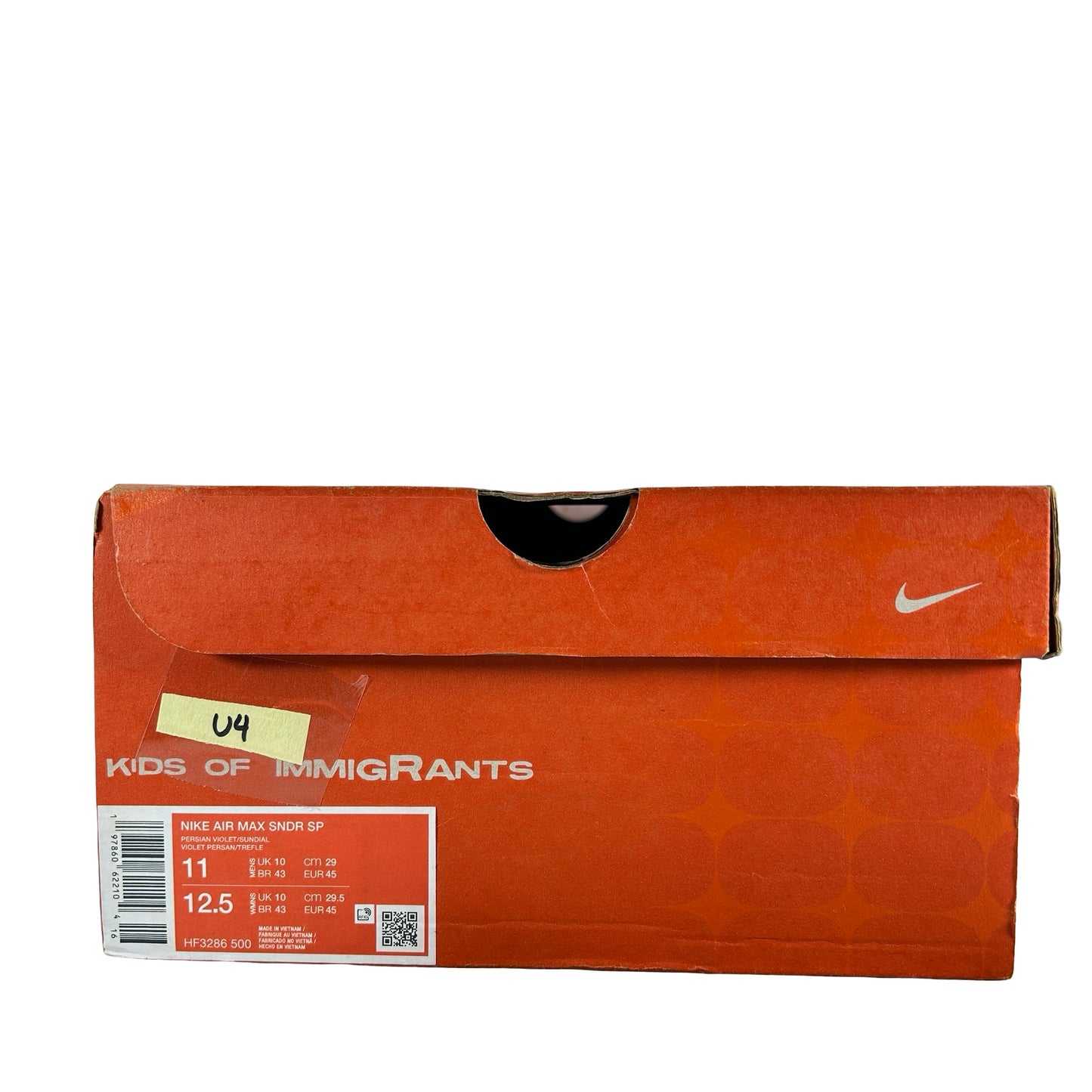 HF3286 500 Nike Air Max Sunder SP Kids of Immigrants Sun Down [USED] - 11 M (Used4)
