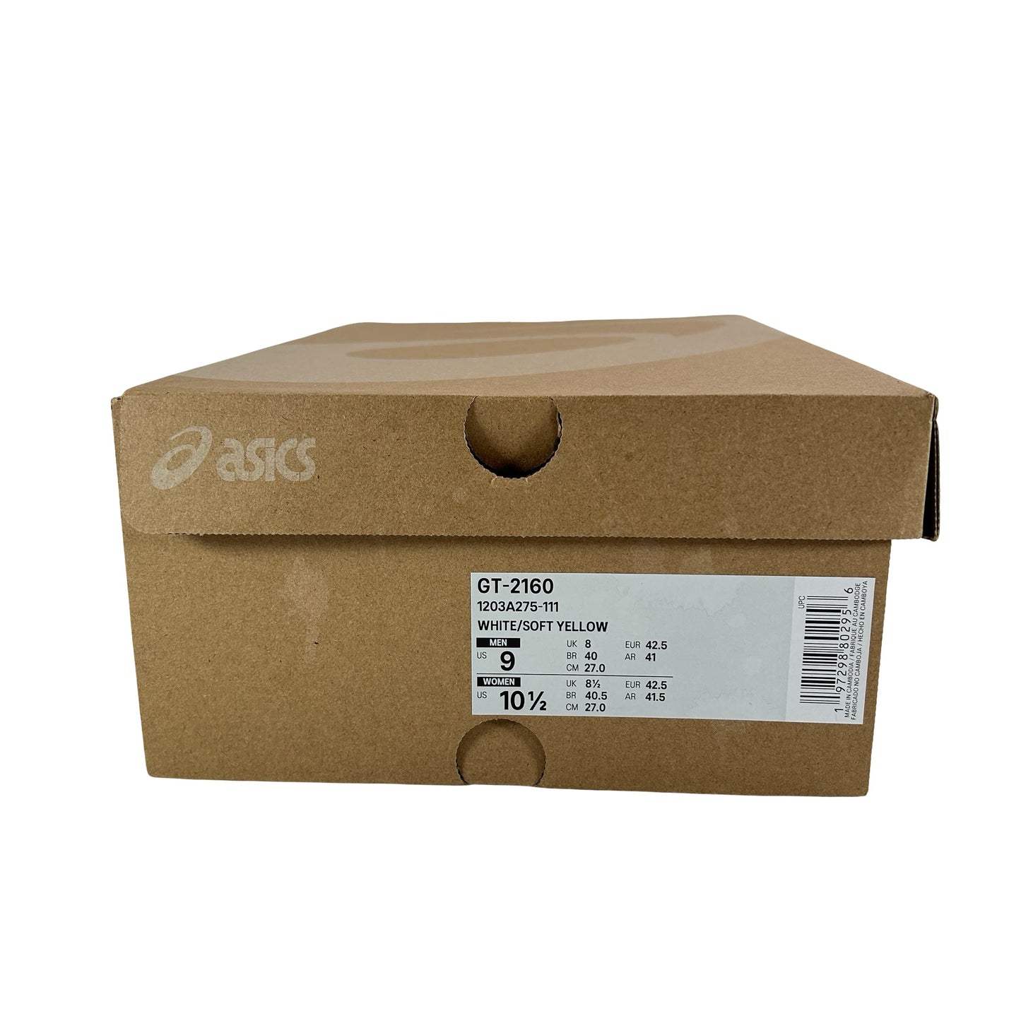 1203A275 111 ASICS GT-2160 White Soft Yellow [USED] - 9 M (Used)