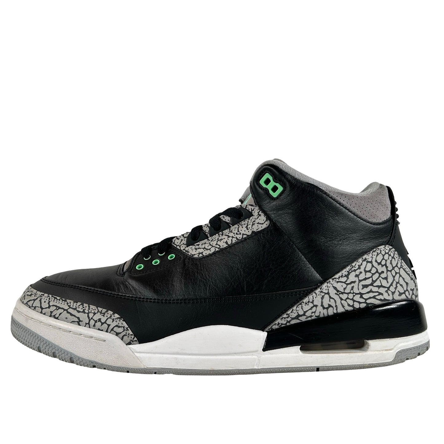 CT8532 031 Jordan 3 Retro Green Glow [USED] - 14 M (Used)