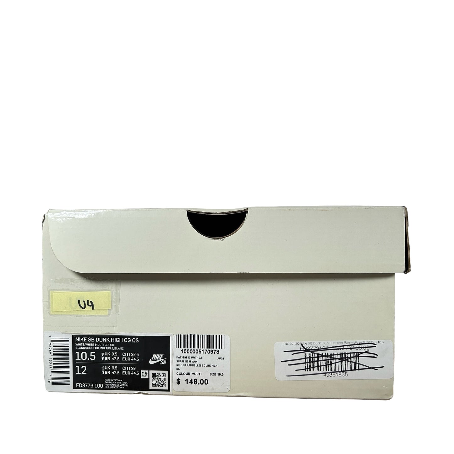 FD8779 100 Nike SB Dunk High Supreme Rammellzee [USED] - 10.5 M (Used4)