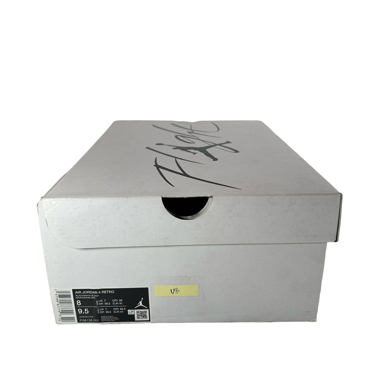 FQ8138 001 Jordan 4 Retro White Thunder [USED] - 8 M (Used3)