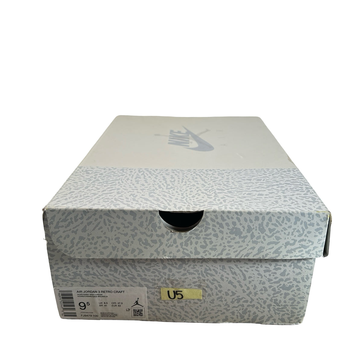 FJ9479 100 Jordan 3 Retro Craft Ivory [USED] - 9.5 M (Used5)