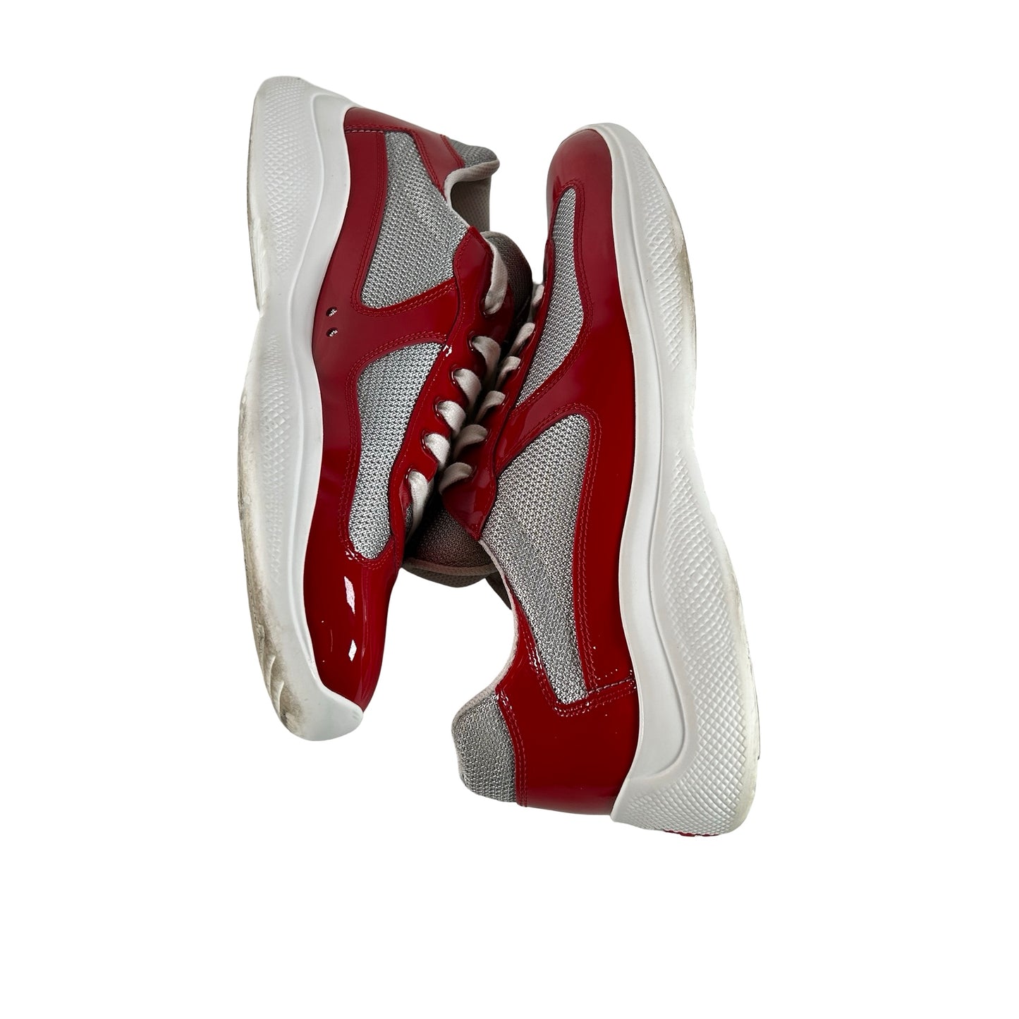 4E3400 ASZ F0F5C Prada America's Cup Red Silver [USED] - UK 9 (Used) (No Label)
