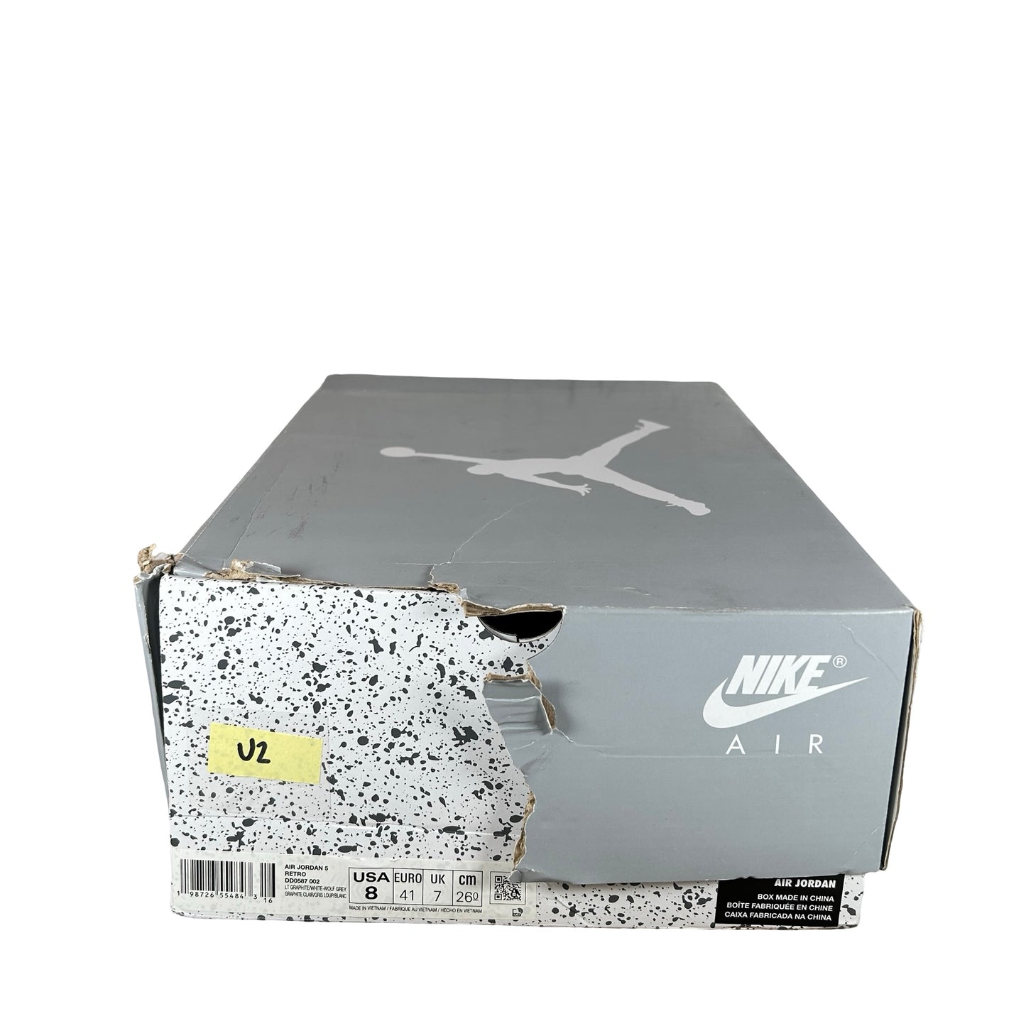 DD0587 002 Jordan 5 Retro Wolf Grey (2026) [USED] - 8 M (Used2)