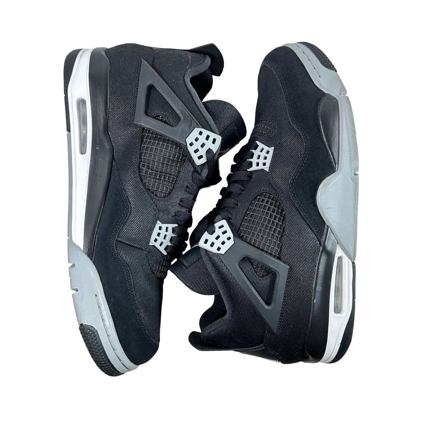 DH7138 006 Jordan 4 Retro SE Black Canvas [USED] - 12 M (Used2) (No Box)