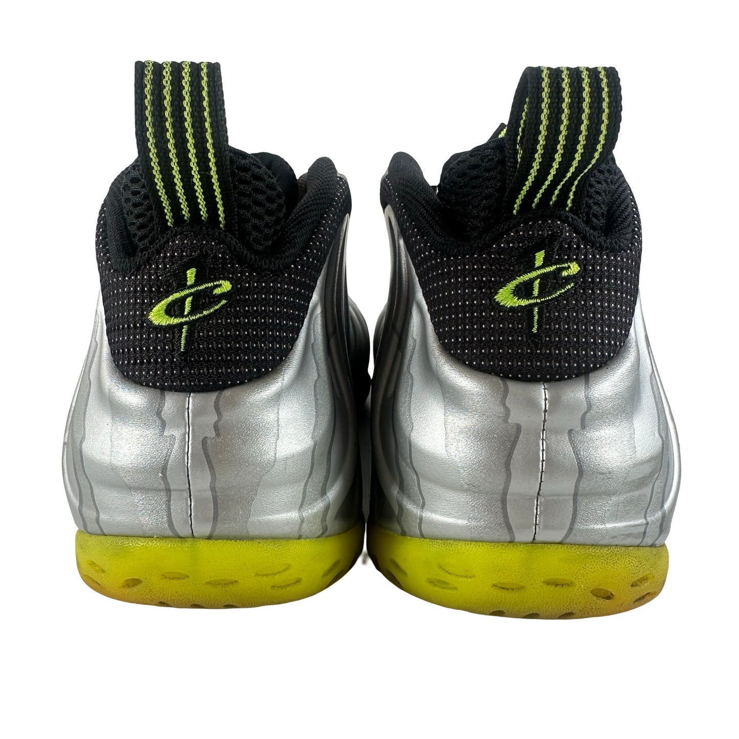 575420 004 Nike Air Foamposite One Silver Volt Camo [USED] - 8.5 M (Used)