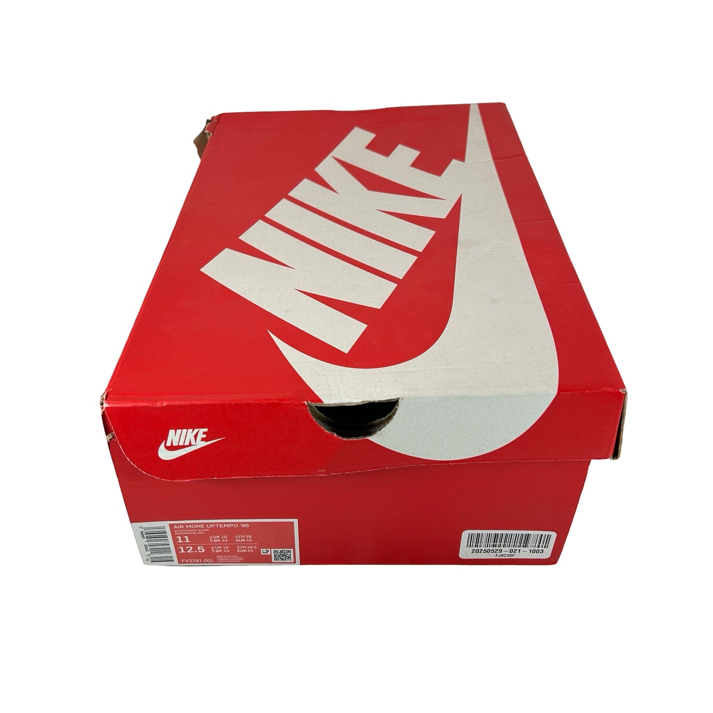 FV2291 001 Nike Air More Uptempo 96 Black White (2023) [USED] - 11 M (Used)
