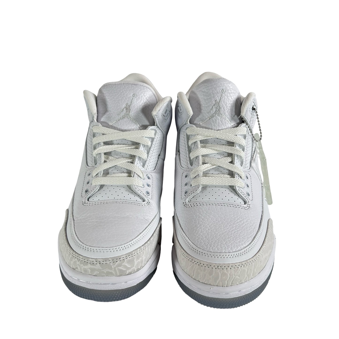 136064 111 Jordan 3 Retro Pure White (2018) [CONDITIONAL] - 8.5 M (Crease on right shoe)