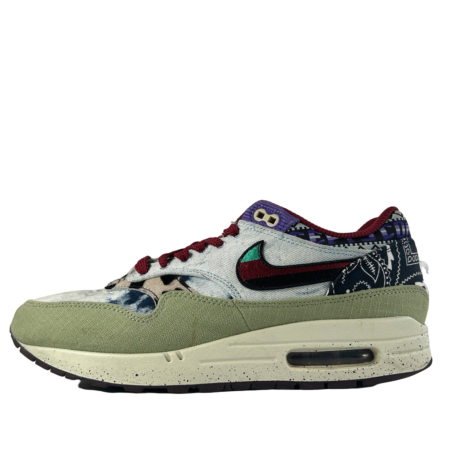 DN1803 300 Nike Air Max 1 Concepts Denim Olive Canvas [USED] - 9.5 M (Used)