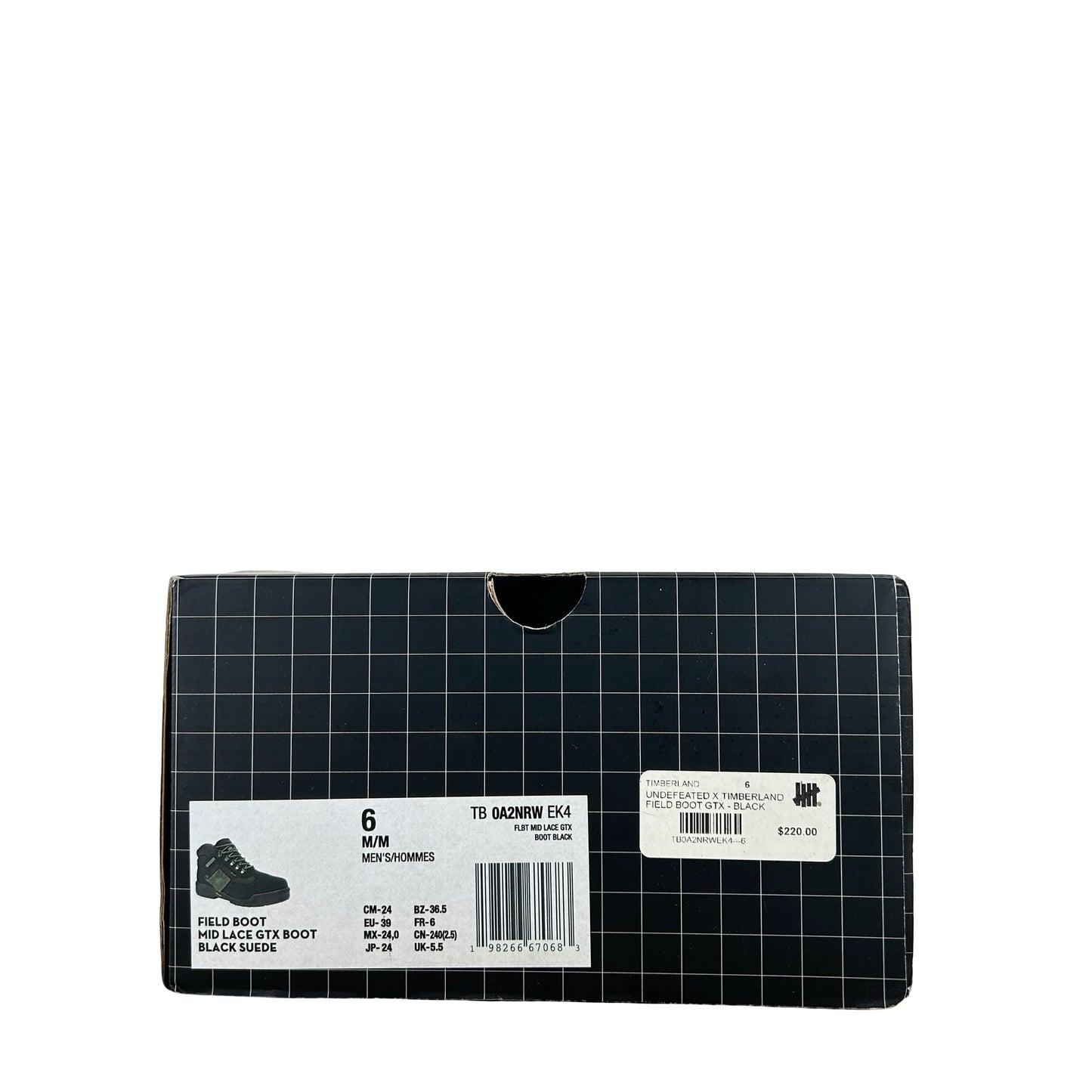 TB0A2NRWEK4 Timberland Field Boot Lace Up Gore-Tex Undefeated Black [USED] - 6 M (Used)
