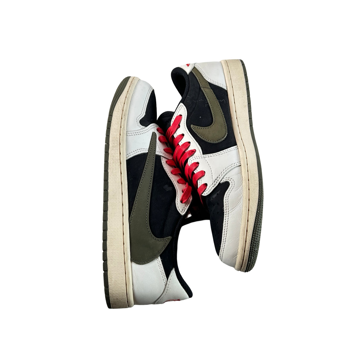 DZ4137 106 Jordan 1 Retro Low OG SP Travis Scott Olive (W) [USED] - 9 W (Used6)