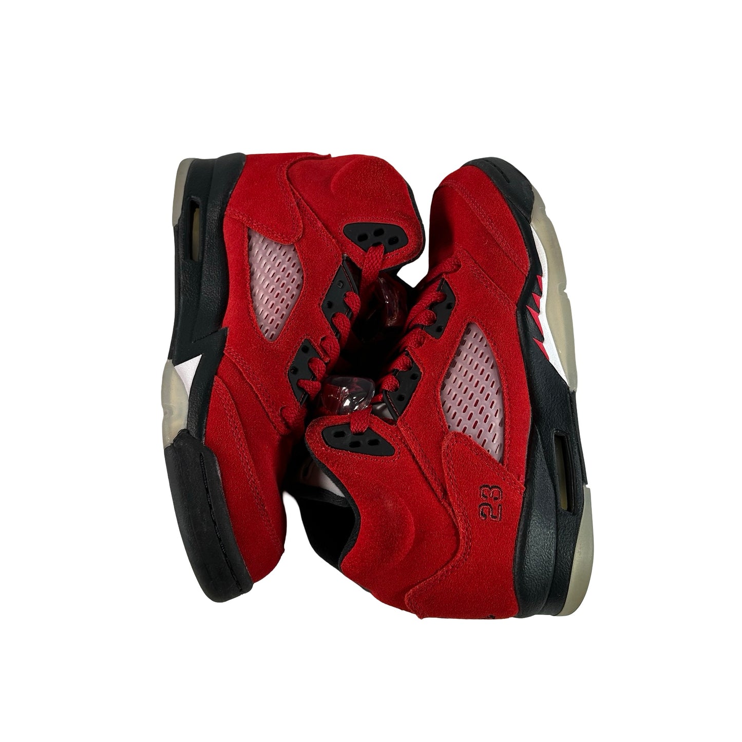 440888 600 Jordan 5 Retro Raging Bull Red (2021) (GS) [USED] - 4.5 Y (Used)