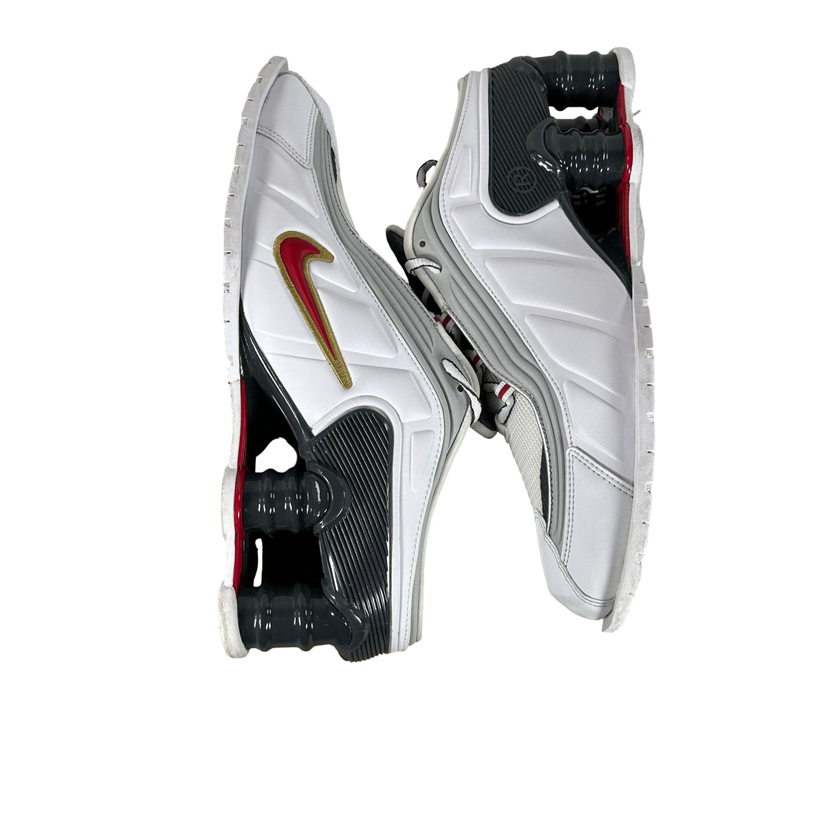 IM5420 100 Nike Shox MR4 Mule Martine Rose Metallic Platinum Varsity Red (W) [USED] - 9.5 W (Used)