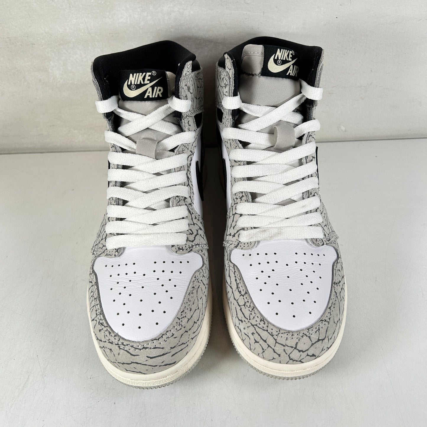 FD1437 052 Jordan 1 Retro High OG White Cement (GS) [USED] - 5 Y (Used) (No Box)