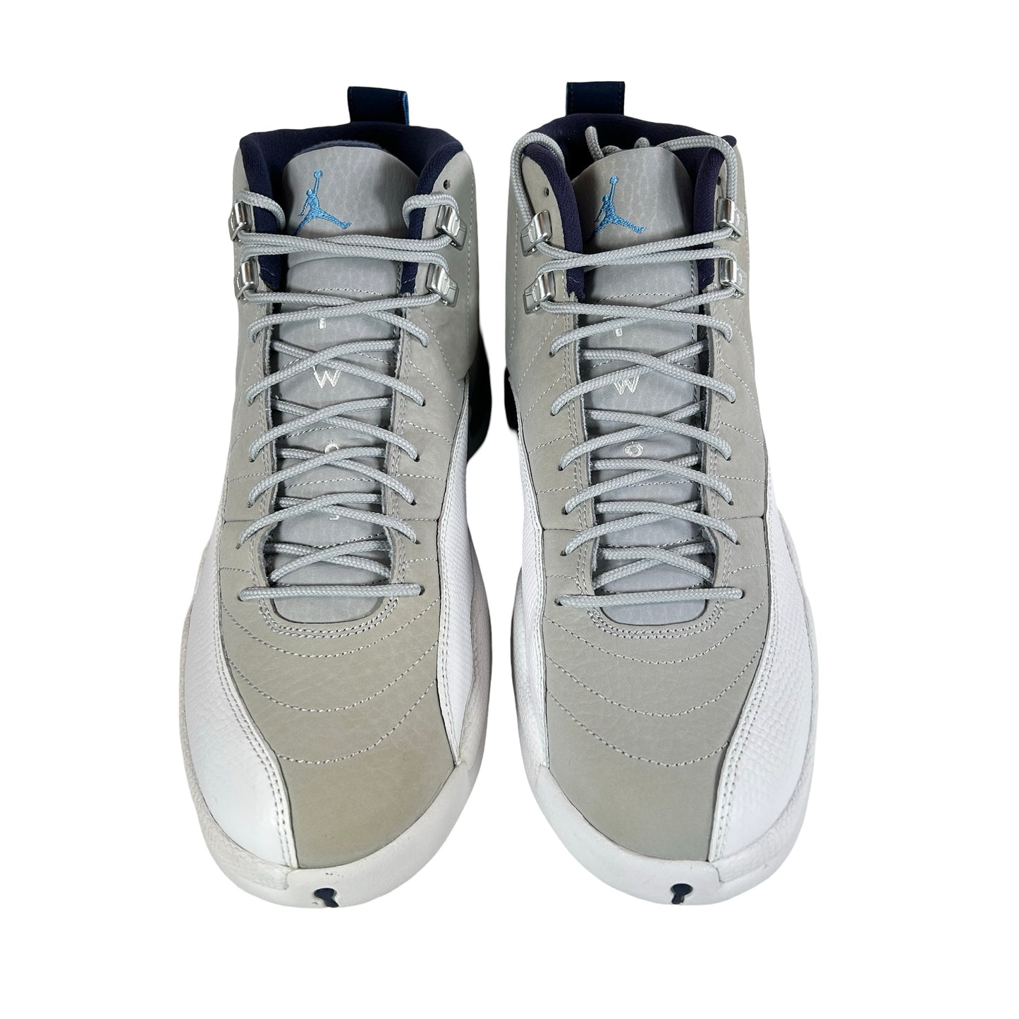 130690 007 Jordan 12 Retro Grey University Blue [CONDITIONAL] - 11.5 M (Slight yellowing)