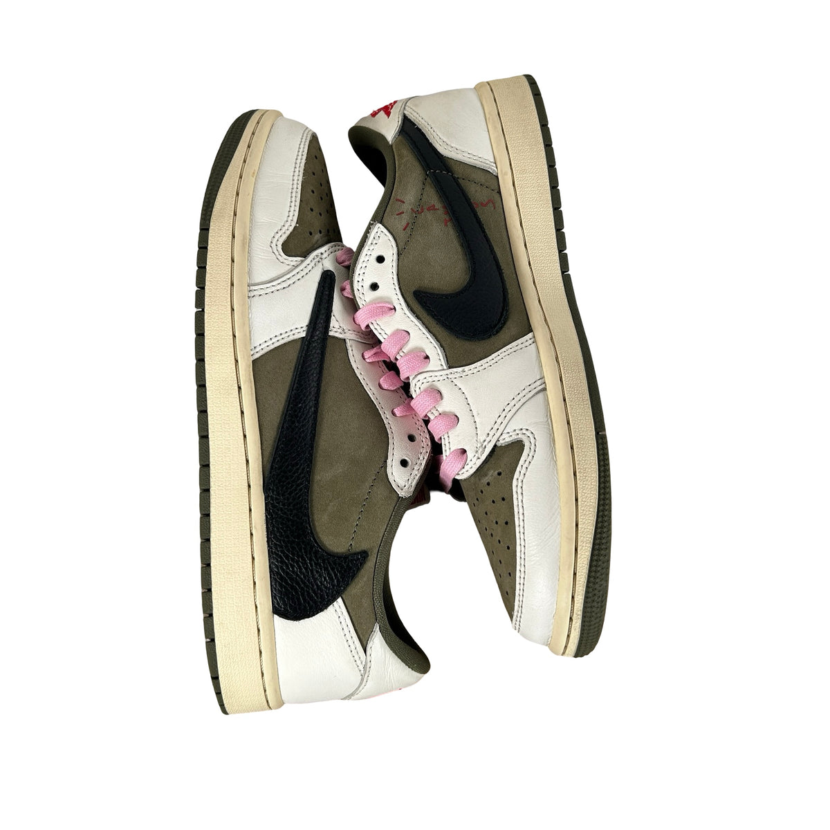 DM7866 200 Jordan 1 Retro Low OG SP Travis Scott Medium Olive [USED] - 8 M (Used2) (No Box2)