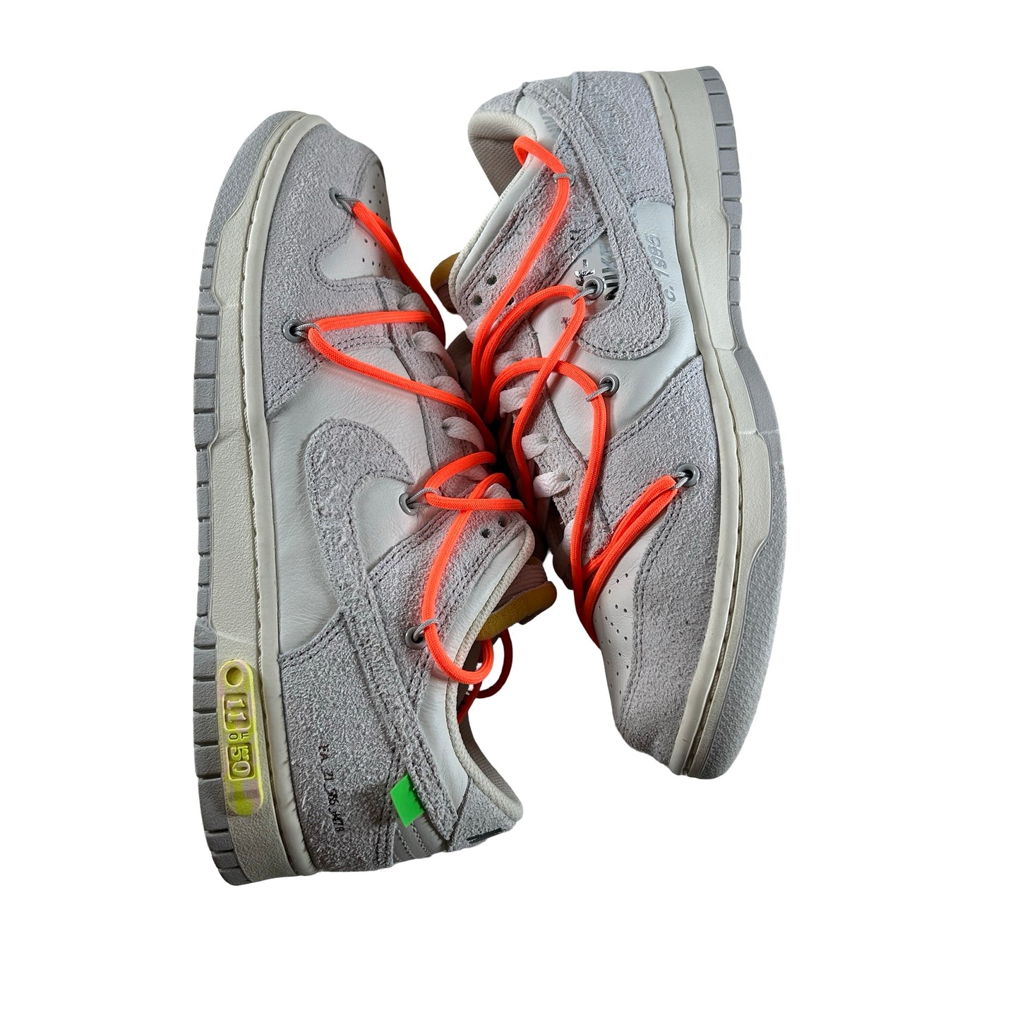 DJ0950 108 Nike Dunk Low Off-White Lot 11 [USED] - 9.5 M (Used)