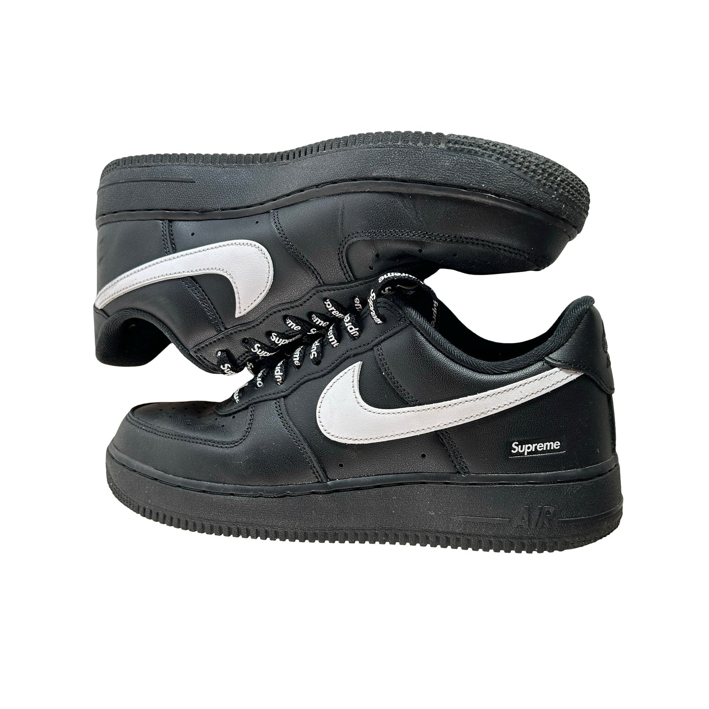 CU9225 002 Nike Air Force 1 Low Supreme Black White [USED] - 8 M (Used3)