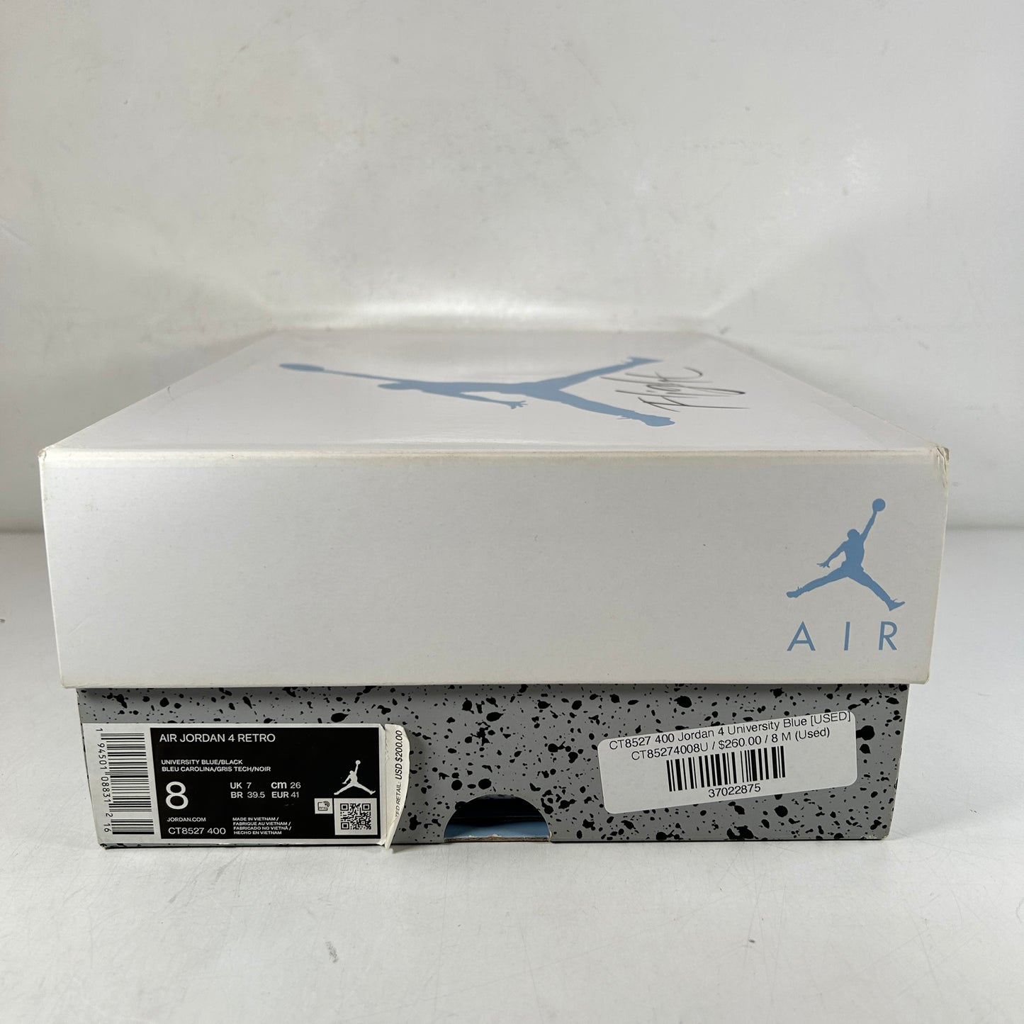 CT8527 400 Jordan 4 University Blue [USED] - 8 M (Used)