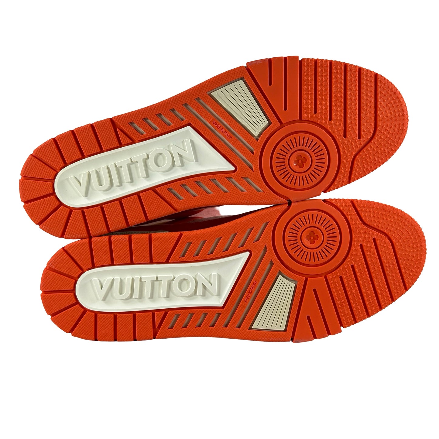 1A811P Louis Vuitton LV Trainer Orange [CONDITIONAL] - LV 10.5 (Yellowing)