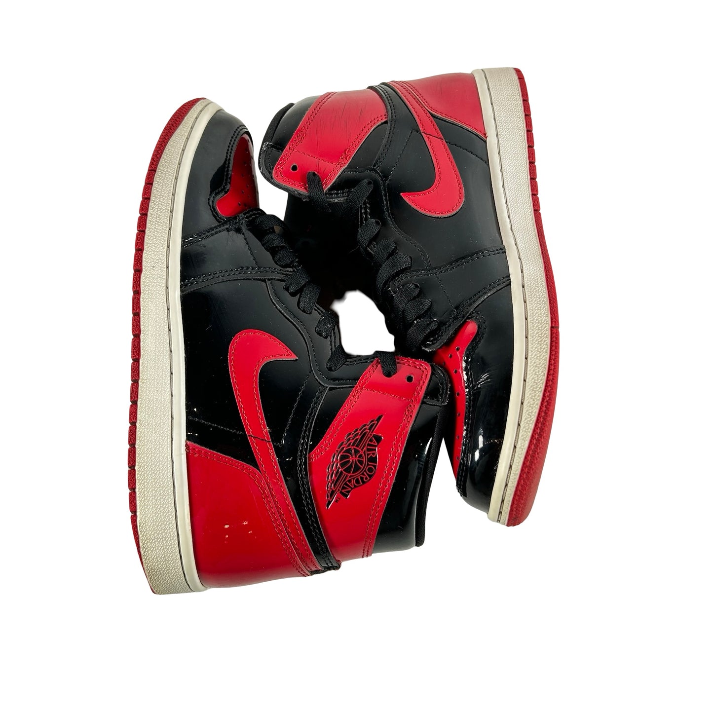 555088 063 Jordan 1 Retro High OG Patent Bred [USED] - 7.5 M (Used)