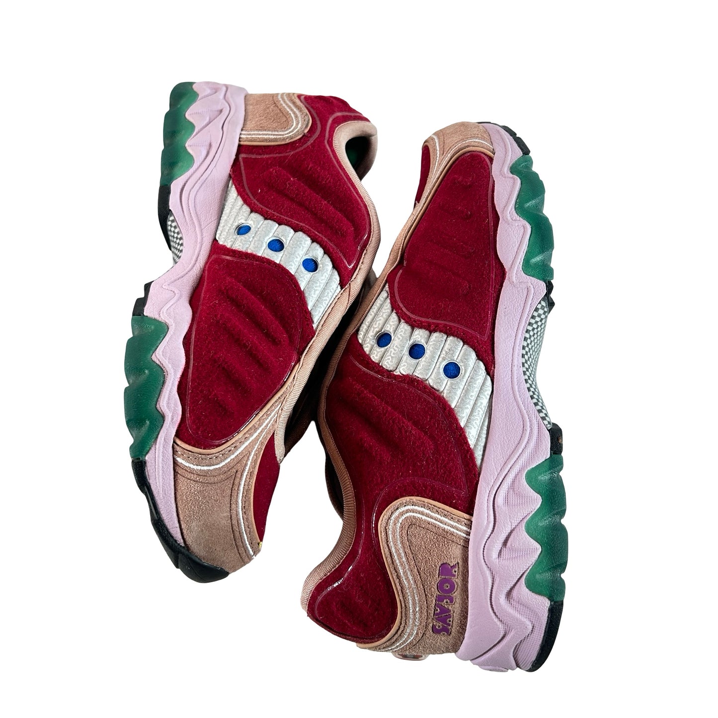 S70922 1 Saucony Matrix Jae Tips No Shoes In The House Burgundy [USED] - 6 M (Used)