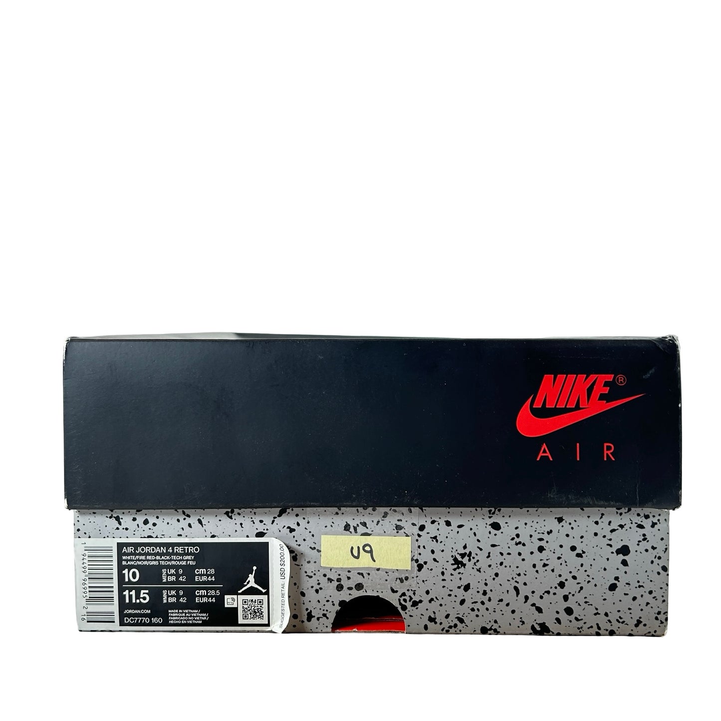 DC7770 160 Jordan 4 Retro Fire Red (2020) [USED] - 10 M (Used9)