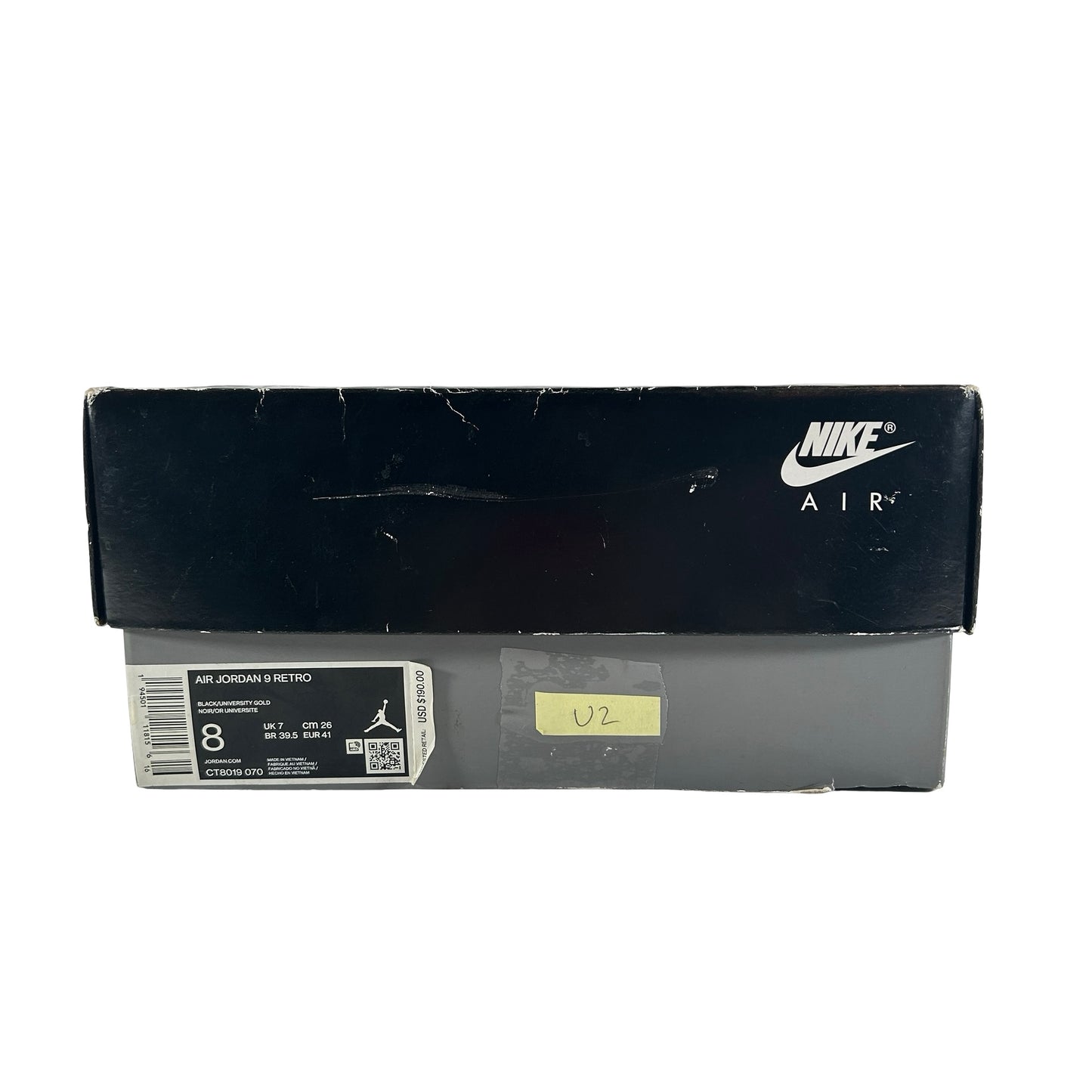 CT8019 070 Jordan 9 Retro Dark Charcoal Universidad Oro