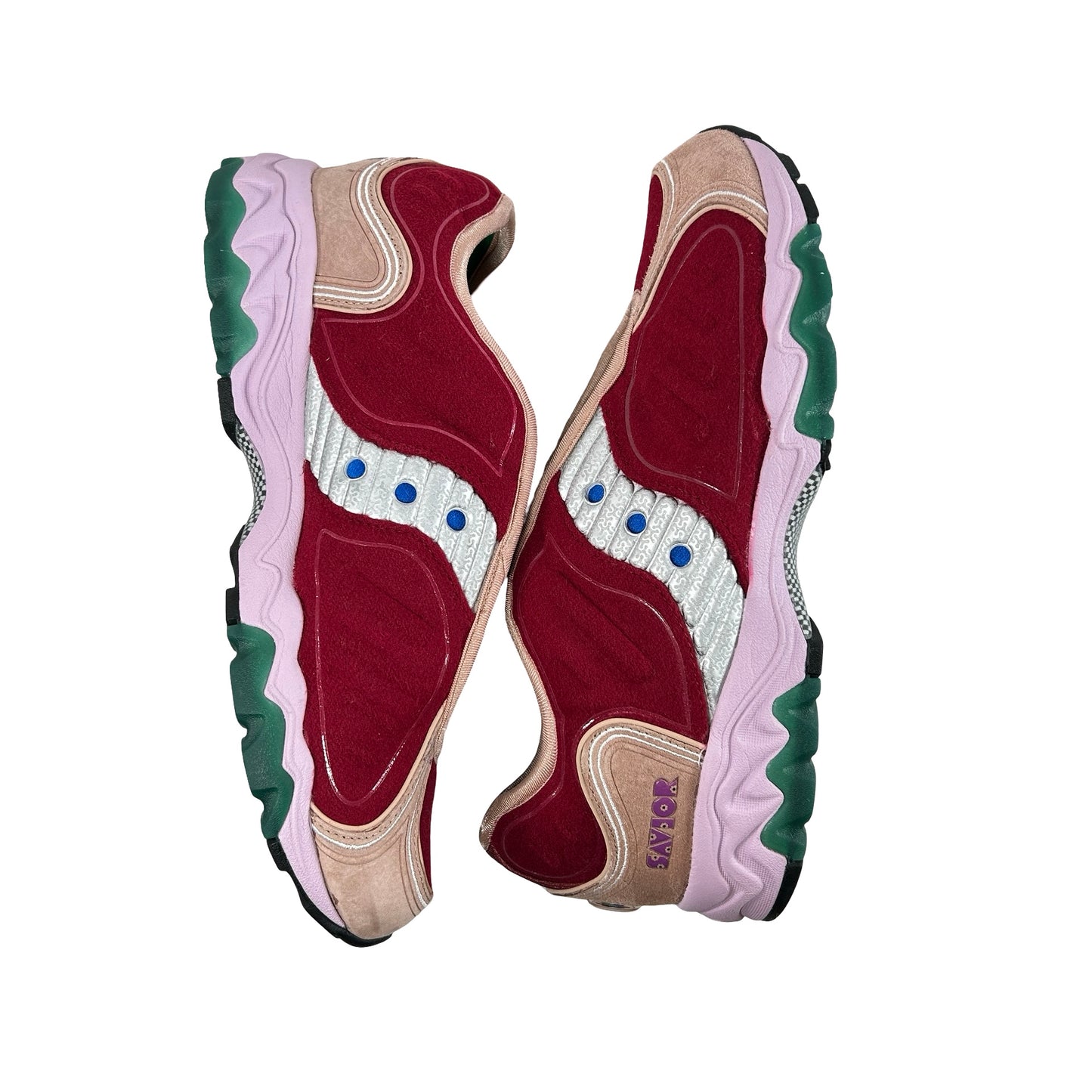 S70922 1 Saucony Matrix Jae Tips No Shoes In The House Burgundy [USED] - 11 M (Used)