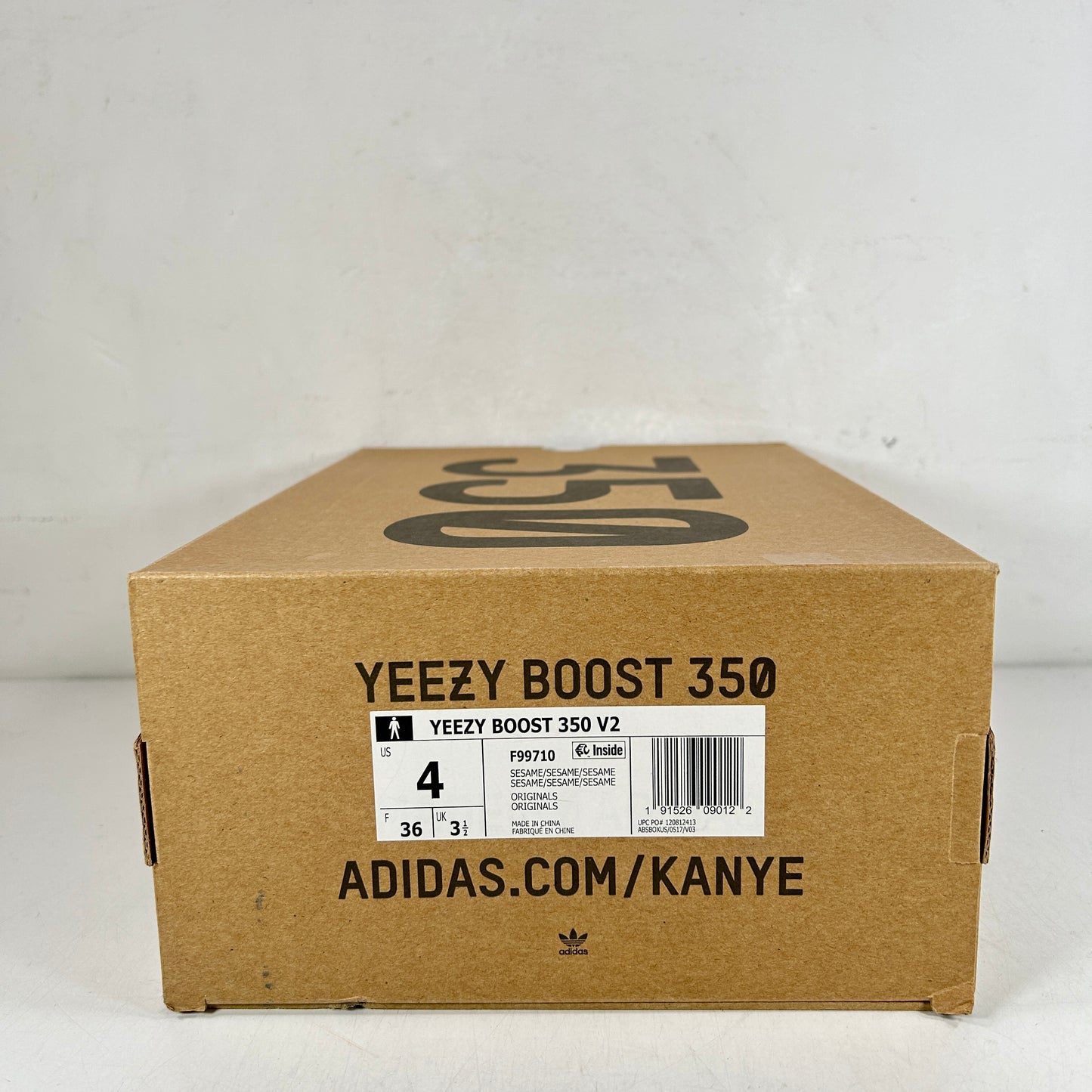 F99710 Yeezy 350 V2 Sesame [USED] - 4 M (Used)