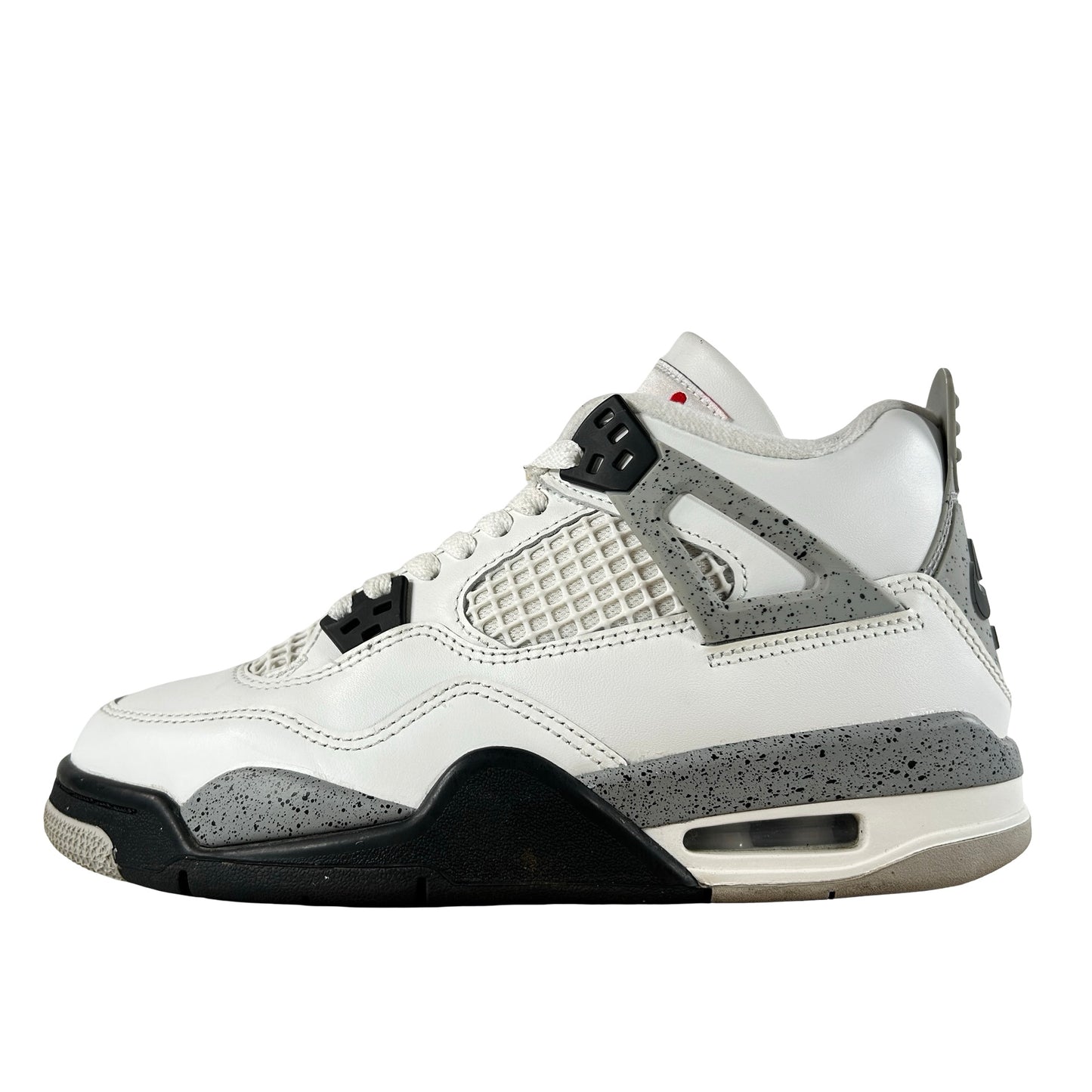 IB4171 100 Jordan 4 Retro White Cement (2025) (GS) [USED] - 5 Y (Used) (No Box)