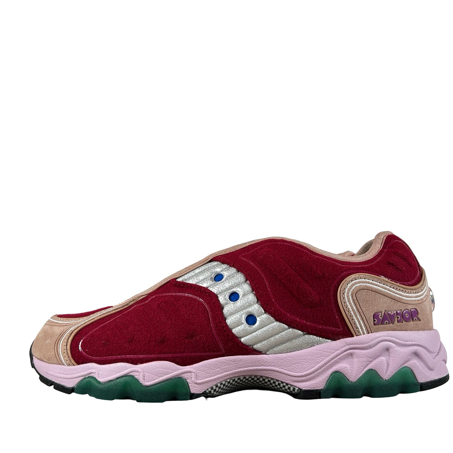 S70922 1 Saucony Matrix Jae Tips No Shoes In The House Burgundy [USED] - 11 M (Used)