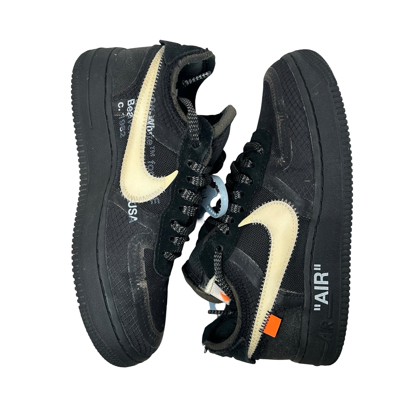 AO4606 001 Nike Air Force 1 Low Off-White Black White [USED] - 4 M (Used)